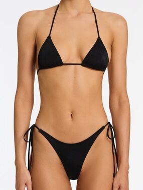 Triangl Black Bikini Set